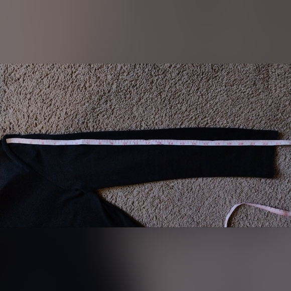 MagicLinen Elegant Black Long Sleeve Cotton and Linen Dress Size S - Picture 7 of 8